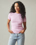 Women's Stretch Rib Crew Tee - Lilac Sachet